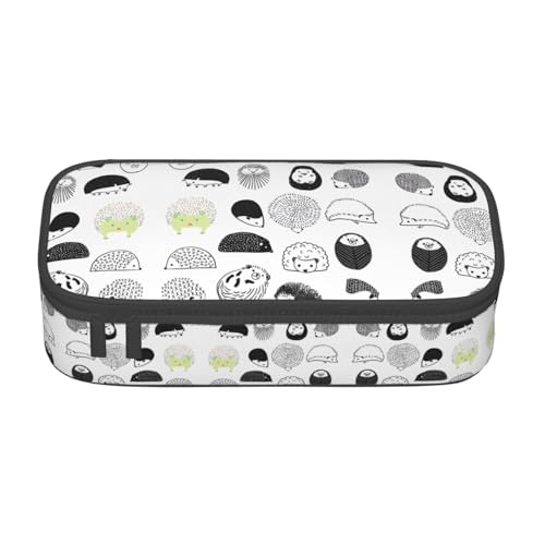 LGHHGY Federmäppchen mit Pferdemotiv, Mehrzweck-Stift-Organizer, tragbare Schreibwarentasche für Schule, Büro und Reisen, Igel, Einheitsgröße, Schulranzen LGHHGY Federmäppchen mit Pferdemotiv, Mehrzweck-Stift-Organizer, tragbare Schreibwarentasche für Schule, Büro und Reisen, Igel, Einheitsgröße, Schulranzen von LGHHGY