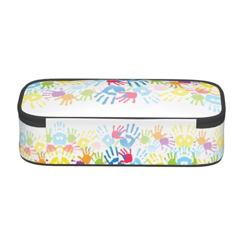 LGHHGY Federmäppchen mit Pinguin-Aufdruck – Mehrzweck-Stift-Organizer, tragbare Schreibwarentasche für Schule, Büro und Reisen, Handabdruck für Kinder., Einheitsgröße, Schulranzen LGHHGY Federmäppchen mit Pinguin-Aufdruck – Mehrzweck-Stift-Organizer, tragbare Schreibwarentasche für Schule, Büro und Reisen, Handabdruck für Kinder., Einheitsgröße, Schulranzen von LGHHGY