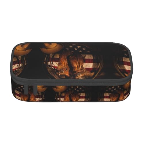 LGHHGY Federmäppchen mit US-Flagge – Mehrzweck-Stift-Organizer, tragbare Schreibwarentasche für Schule, Büro und Reisen, Amerikanische Flagge mit Cowboystiefeln, Einheitsgröße, Schulranzen LGHHGY Federmäppchen mit US-Flagge – Mehrzweck-Stift-Organizer, tragbare Schreibwarentasche für Schule, Büro und Reisen, Amerikanische Flagge mit Cowboystiefeln, Einheitsgröße, Schulranzen von LGHHGY
