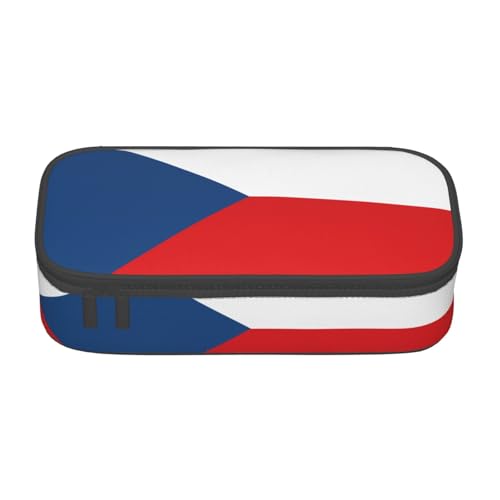 LGHHGY Federmäppchen mit französischer Flagge, Mehrzweck-Stift-Organizer, tragbare Schreibwarentasche für Schule, Büro und Reisen, Flagge der Tschechischen Republik, Einheitsgröße, Schulranzen LGHHGY Federmäppchen mit französischer Flagge, Mehrzweck-Stift-Organizer, tragbare Schreibwarentasche für Schule, Büro und Reisen, Flagge der Tschechischen Republik, Einheitsgröße, Schulranzen von LGHHGY