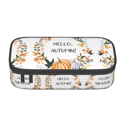LGHHGY Federmäppchen mit niedlichem Schweine-Druck – Mehrzweck-Stift-Organizer, tragbare Schreibwarentasche für Schule, Büro und Reisen, Hallo Herbst, Einheitsgröße, Schulranzen LGHHGY Federmäppchen mit niedlichem Schweine-Druck – Mehrzweck-Stift-Organizer, tragbare Schreibwarentasche für Schule, Büro und Reisen, Hallo Herbst, Einheitsgröße, Schulranzen von LGHHGY