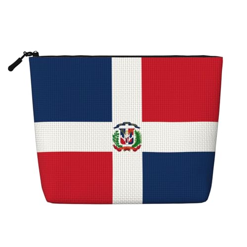 Wiederverwendbare Kosmetiktasche mit eritreischer Flagge, Reise-Kulturbeutel, Mehrzwecktasche für die tägliche Aufbewahrung von Frauen, Dominikanische Republik, Einheitsgröße von LGHHGY