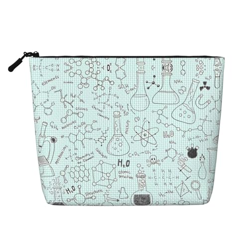 Wiederverwendbare Kosmetiktasche mit niedlichem Kirsch-Druck, Reise-Kulturbeutel, Mehrzweck-Tasche für die tägliche Aufbewahrung von Frauen, Chemie-Druck., Einheitsgröße von LGHHGY