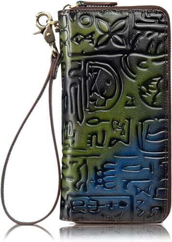 LGJFDL Geldbörse für Kleingeld, Leder, 2-in-1, Doppel-Falttasche, lässig, Reißverschluss, kleine Geldbörse, Hellbraun, Einheitsgröße (schwarz) von LGJFDL