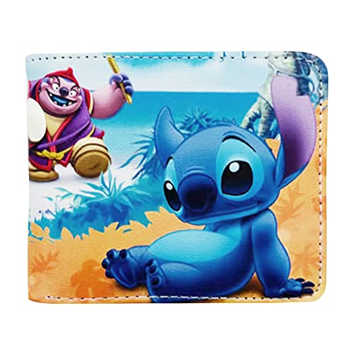 LGQHCE S-titch Geldbörse, S-titch Geldbörse für Kinder Jungen Mädchen S-titch Geldbörsen S-titch Brieftasche Bi-Fold Cartoon Wallet Kinder Leder Geldbörse S-titch Bifold Short Wallet für Fans von LGQHCE