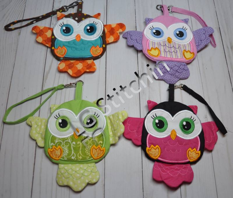 Eule Geldbörse Reißverschlusstasche Schlüsselanhänger Liebhaber Täschchen Geschenk von LGStitchin