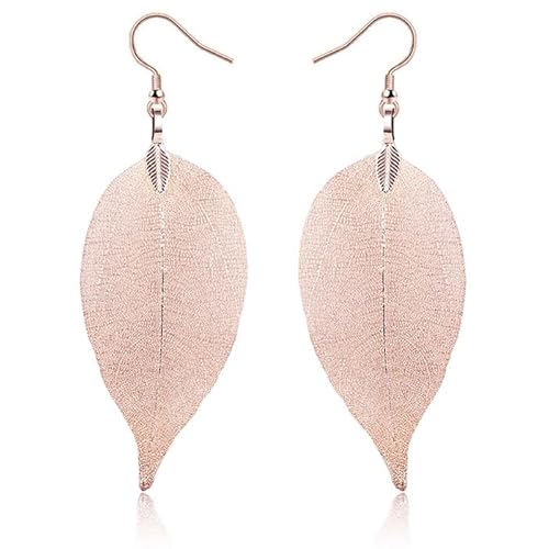Damen Ohrringe Blatt Ohrringe Blatt Rose von LGT JWLS