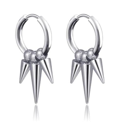 Herren Ohrringe Silber Edelstahl mit 3 Pfeilen Anhänger von LGT JWLS