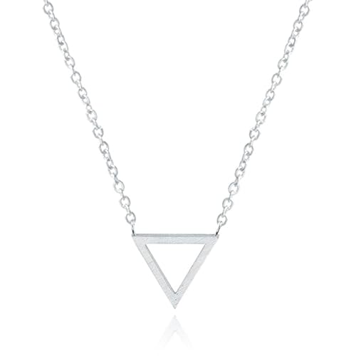 Hip Damen Halskette Dreieck Silber von LGT JWLS