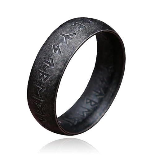 LGT JWLS Herren Ring - Ancient Runic Black-19mm von LGT JWLS