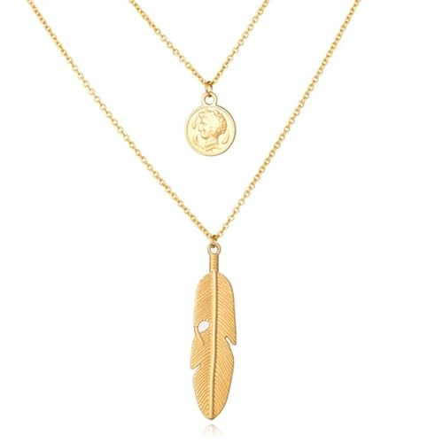 LGT JWLS Multilayer Ketting Feather 2 lagen von LGT JWLS