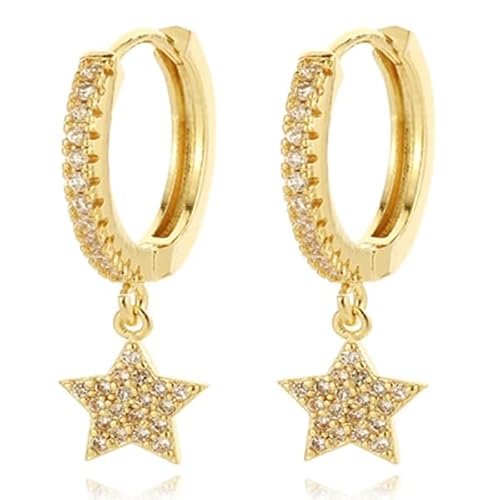 LGT JWLS Ohrringe mit Stern Anhänger - Stern Gold von LGT JWLS