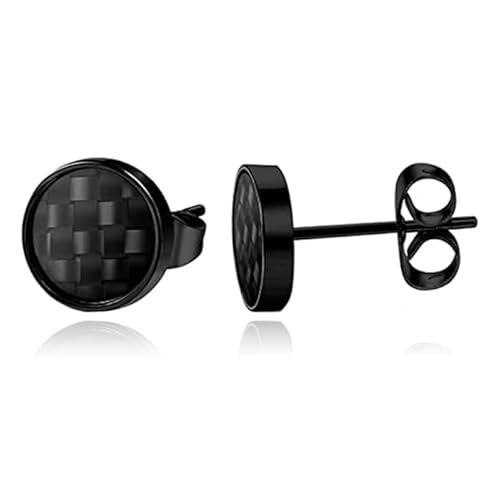 LGT JWLS Ohrstecker - Carbon Schwarz-4mm von LGT JWLS