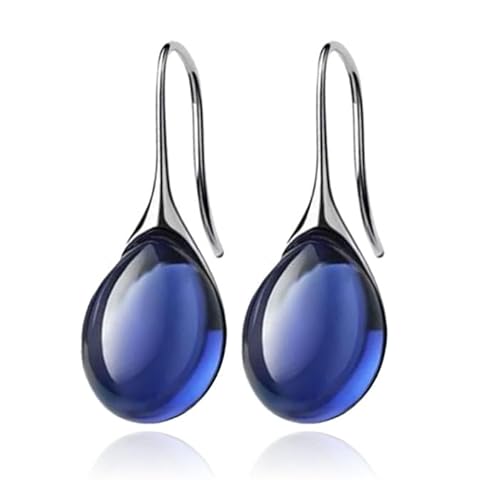 LGT JWLS Tropfen Ohrringe für Damen - Silber mit blauen Zirkonia Tropfsteine von LGT JWLS