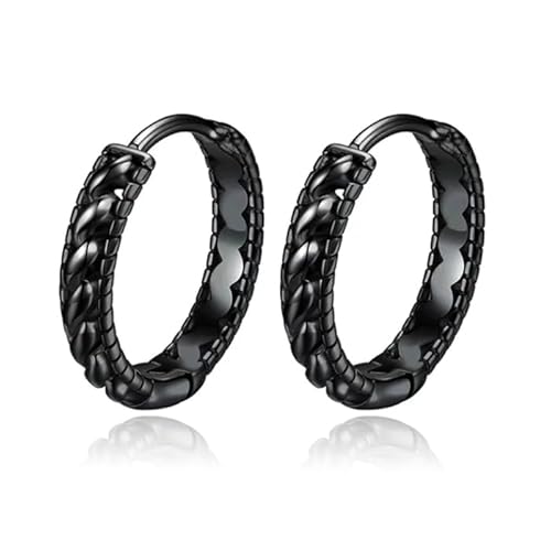 LGT JWLS Twisted Seil Ohrringe - Schwarz von LGT JWLS