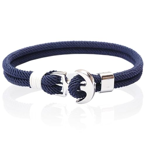 LGT Jewels Anker Armband Herren Seil Navy von LGT JWLS