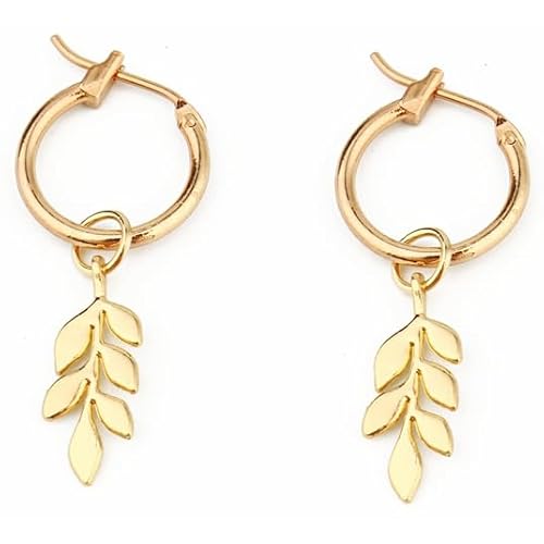 LGT Jewels Damen-Ohrringe mit Goldfarbenem Blatt von LGT JWLS