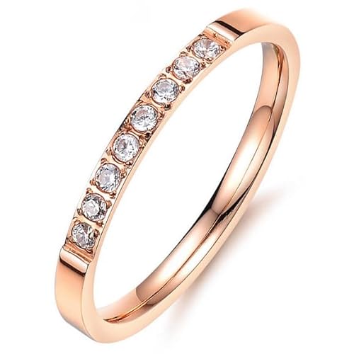 LGT Jewels Damen-Ring Rose Edelstahl Zirkonia-18mm von LGT JWLS