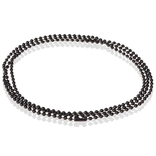 LGT Jewels Dogtag ketting Edelstaal Zwart 2mm-60cm von LGT JWLS