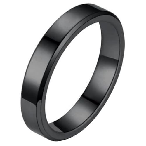 LGT Jewels Schmaler Stahlring Schwarz 4mm-23mm von LGT JWLS