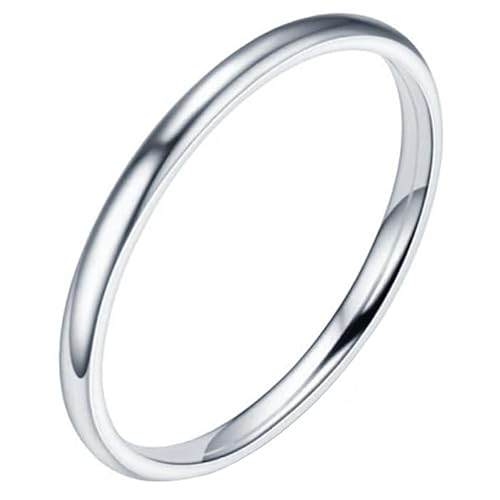 LGT Jewels Schmaler Stahlring Silber 2mm-20mm von LGT JWLS