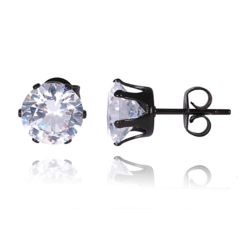 LGT Jewels Stud Ohrringe Black Edition Round-6mm von LGT JWLS