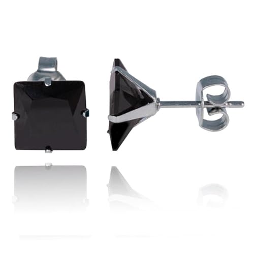 LGT Jewels Stud Ohrringe Edelstahl Classic Schwarz 6mm von LGT JWLS