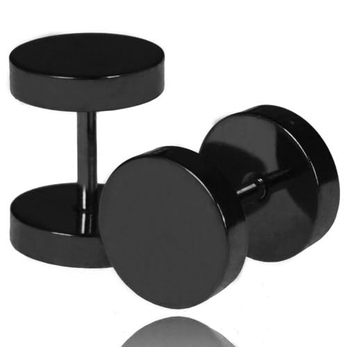 LGT Jewels Stud Ohrringe schwarz 12mm von LGT JWLS