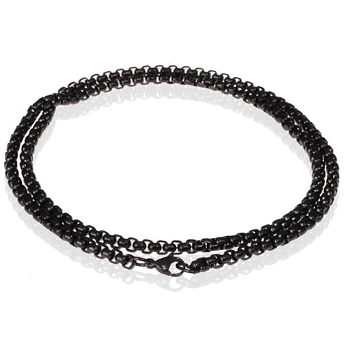 LGT Jewels Venetian Box ketting Zwart 2mm-66cm von LGT JWLS