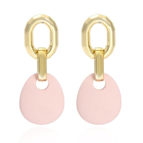 Ohrringe Anhänger mit rosa Stein und Goldfarbene Metalllegierung Ohrringe Anhänger mit rosa Stein und Goldfarbene Metalllegierung von LGT JWLS