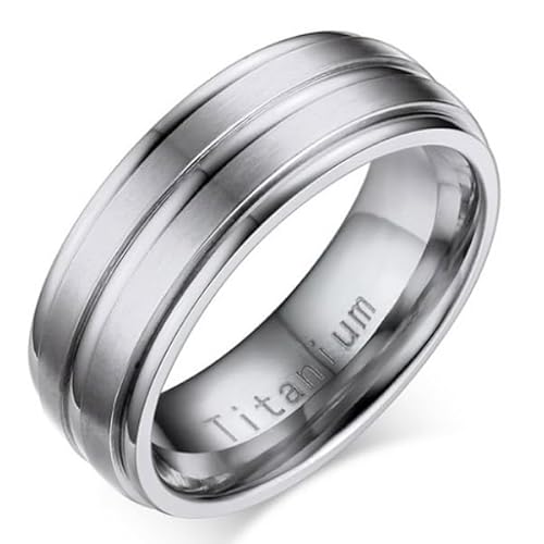 Titan Herren Ring Silber 8mm-19mm von LGT JWLS