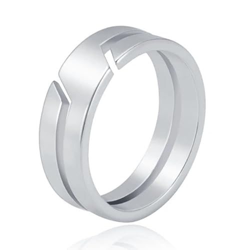Trendiger LGT JWLS Silber Edelstahl Ring für Herren - Stilvoll und Langlebig-18mm von LGT JWLS