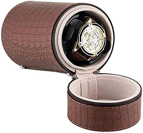 Uhrenbeweger Für 1 Automatikuhren Uhrenwender Mit Leisem Motor Luxuriöser Uhrenvitrine Uhrenbox Mit Automatischer Uhrenbewegerbox Für Männer Frauen Uhren-Brown Uhrenbeweger Für 1 Automatikuhren Uhrenwender Mit Leisem Motor Luxuriöser Uhrenvitrine Uhrenbox Mit Automatischer Uhrenbewegerbox Für Männer Frauen Uhren-Brown von LGWG