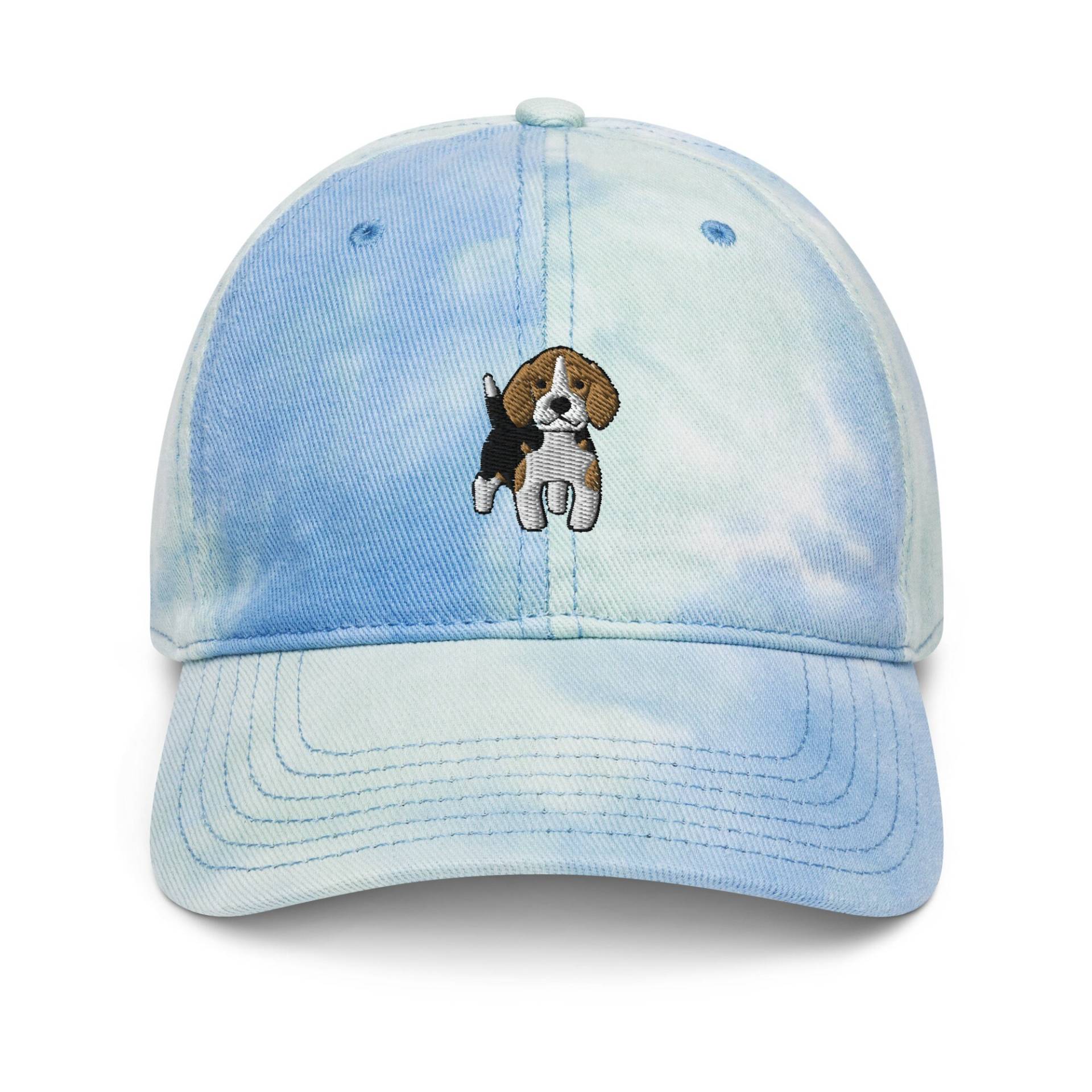 Beagle Mütze, Bestickte Unisex Tie Dye Geschenke Für Liebhaber, Mama Dad Hat von LGglorydesigns