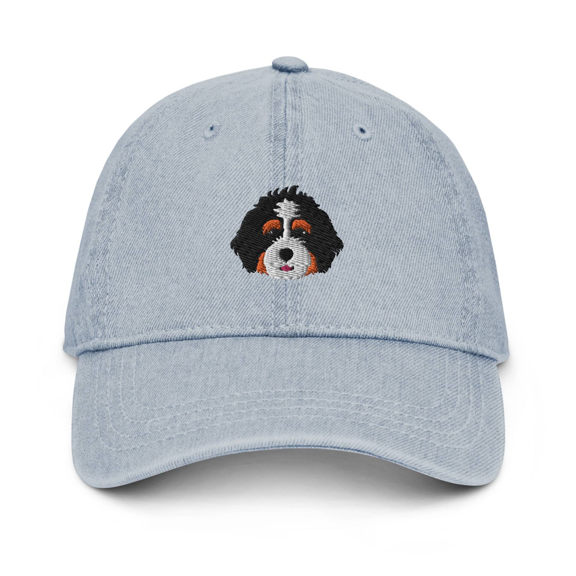 Bernedoodle Denim Mütze, Bernedoodle Geschenk, Bestickte Unisex Mütze von LGglorydesigns