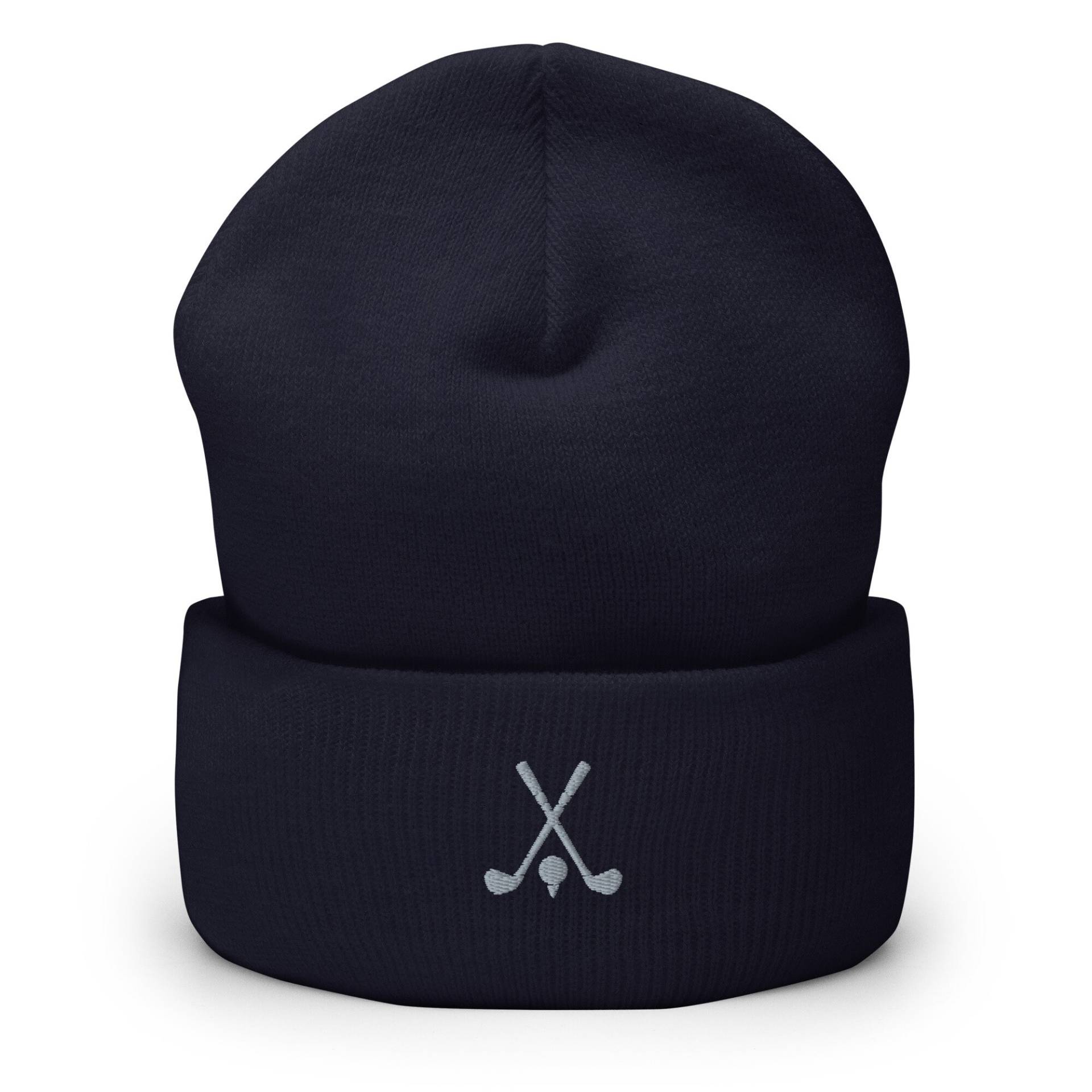 Golf Beanie, Bestickte Geschenk Für Männer Und Frauen, Golfspieler Manschetten Beanie von LGglorydesigns