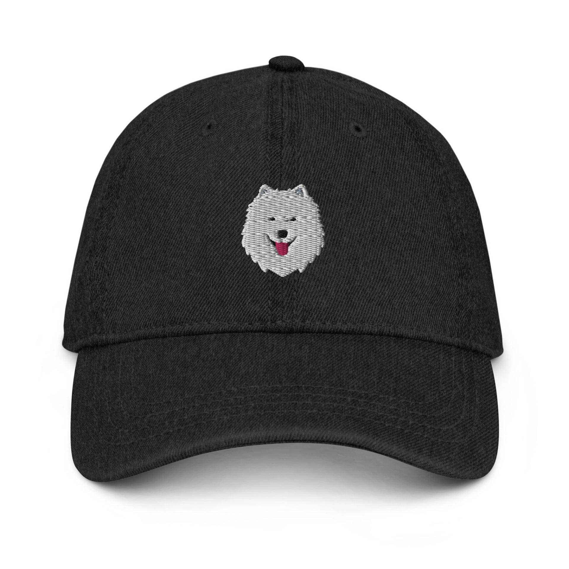 Samoyed Mütze, Bestickte Samoyed Geschenke, Hund Mama Papa Unisex Denim Mütze von LGglorydesigns