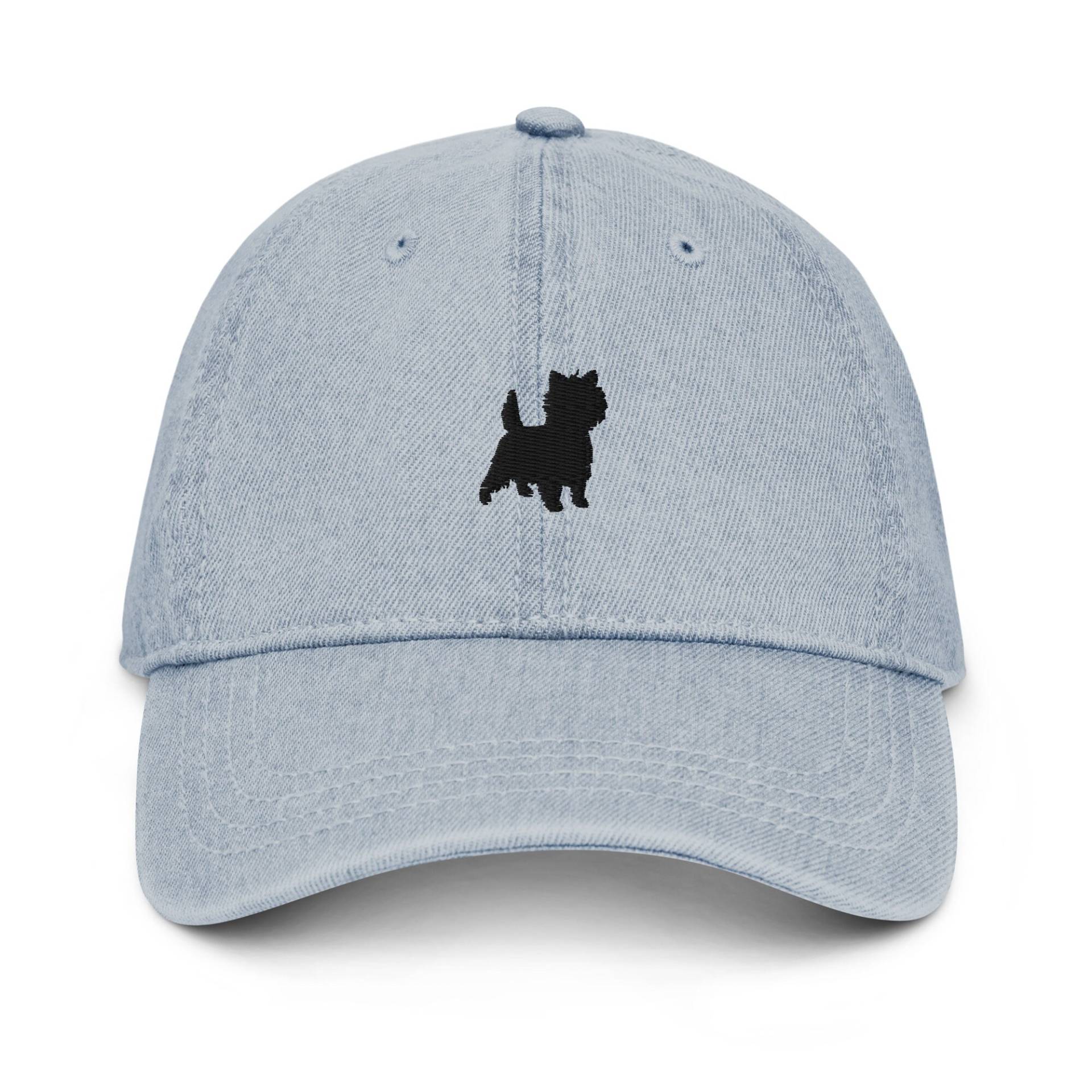 Schwarze Cairn Terrier Mütze, Geschenk, Bestickte Unisex Jeans Geburtstagsgeschenk, Weihnachtsgeschenk, Hund Mama Papa Hut von LGglorydesigns