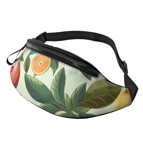 Bauchtasche mit Pflanzen und Früchten, für Damen und Herren, wasserdicht, Sport-Gürteltasche, Outdoor-Hüfttasche Bauchtasche mit Pflanzen und Früchten, für Damen und Herren, wasserdicht, Sport-Gürteltasche, Outdoor-Hüfttasche von LHBWCVN