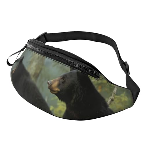 Black Bears Bauchtasche für Herren und Damen, Crossbody-Bauchtasche, wasserdicht, Sport-Gürteltasche, Outdoor-Hüfttasche Black Bears Bauchtasche für Herren und Damen, Crossbody-Bauchtasche, wasserdicht, Sport-Gürteltasche, Outdoor-Hüfttasche von LHBWCVN
