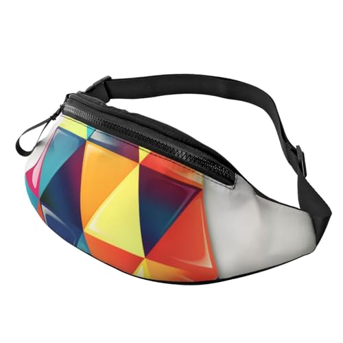 Bunte, dreieckige Bauchtasche für Herren und Damen, Crossbody-Bauchtasche, wasserdicht, Sport-Gürteltasche, Outdoor-Hüfttasche Bunte, dreieckige Bauchtasche für Herren und Damen, Crossbody-Bauchtasche, wasserdicht, Sport-Gürteltasche, Outdoor-Hüfttasche von LHBWCVN