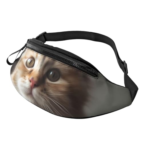 Cute Kitty Bauchtasche für Damen und Herren, Crossbody-Bauchtasche, wasserdicht, Sport-Gürteltasche, Outdoor-Hüfttasche Cute Kitty Bauchtasche für Damen und Herren, Crossbody-Bauchtasche, wasserdicht, Sport-Gürteltasche, Outdoor-Hüfttasche von LHBWCVN