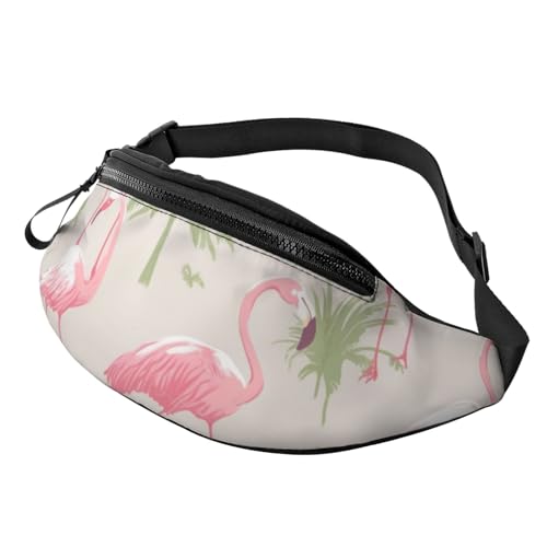 Flamingos Bauchtasche für Herren und Damen, Crossbody-Bauchtasche, wasserdicht, Sport-Gürteltasche, Outdoor-Hüfttasche Flamingos Bauchtasche für Herren und Damen, Crossbody-Bauchtasche, wasserdicht, Sport-Gürteltasche, Outdoor-Hüfttasche von LHBWCVN