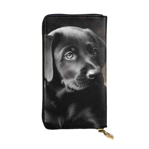 Geldbörse mit Labrador-Motiv, für Damen und Herren, Clutch, RFID-blockierend, Leder, große Kapazität, Geldbörse, Kreditkartenhalter, Geldtasche mit Reißverschluss, Handyhalter, lange Reisegeldbörse, von LHBWCVN