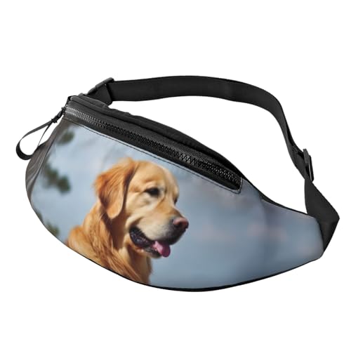 Golden Retriever Bauchtasche für Herren und Damen, Crossbody-Bauchtasche, wasserdicht, Sport-Gürteltasche, Outdoor-Hüfttasche Golden Retriever Bauchtasche für Herren und Damen, Crossbody-Bauchtasche, wasserdicht, Sport-Gürteltasche, Outdoor-Hüfttasche von LHBWCVN
