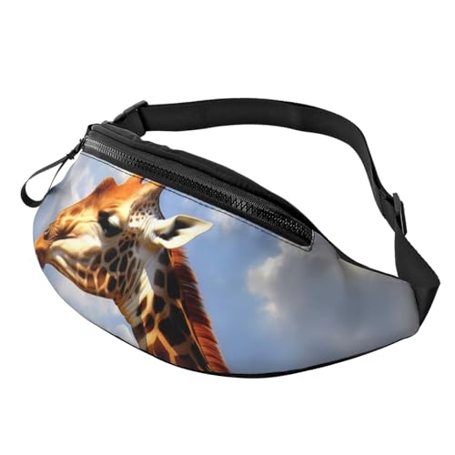 Gürteltasche für Damen und Herren, Giraffe und Sonnenblume, wasserdicht, Sportgürteltasche, Outdoor-Hüfttasche Gürteltasche für Damen und Herren, Giraffe und Sonnenblume, wasserdicht, Sportgürteltasche, Outdoor-Hüfttasche von LHBWCVN