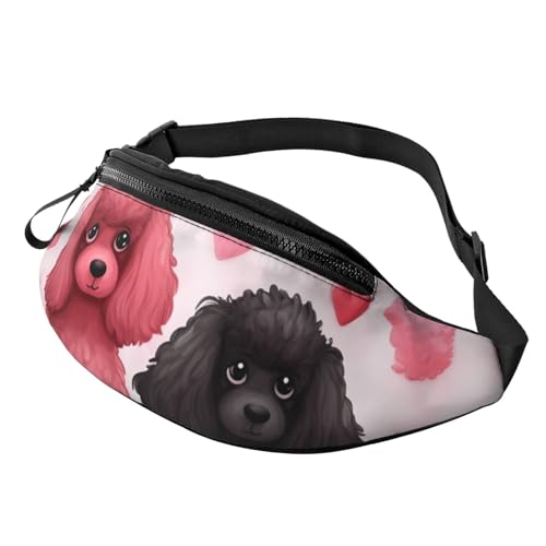 Gürteltasche für Damen und Herren mit Pudelmotiv, wasserdicht, Sport-Gürteltasche, Outdoor-Hüfttasche Gürteltasche für Damen und Herren mit Pudelmotiv, wasserdicht, Sport-Gürteltasche, Outdoor-Hüfttasche von LHBWCVN