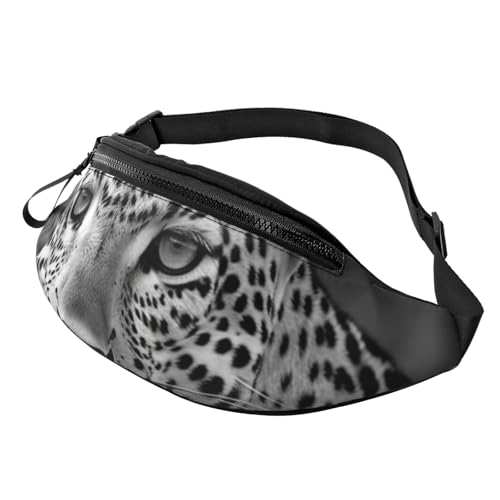 Gürteltasche mit Leopardenmuster, für Damen und Herren, wasserdicht, Sportgürteltasche, Outdoor-Hüfttasche, Schwarz / Weiß Gürteltasche mit Leopardenmuster, für Damen und Herren, wasserdicht, Sportgürteltasche, Outdoor-Hüfttasche, Schwarz / Weiß von LHBWCVN