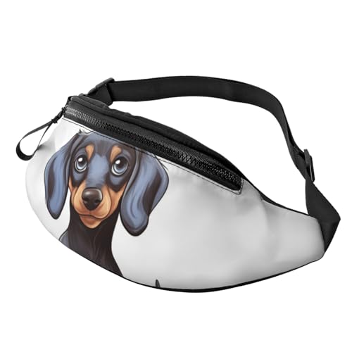 Gürteltasche mit süßem Dackel, für Damen und Herren, wasserdicht, Sport-Gürteltasche, Outdoor-Hüfttasche Gürteltasche mit süßem Dackel, für Damen und Herren, wasserdicht, Sport-Gürteltasche, Outdoor-Hüfttasche von LHBWCVN