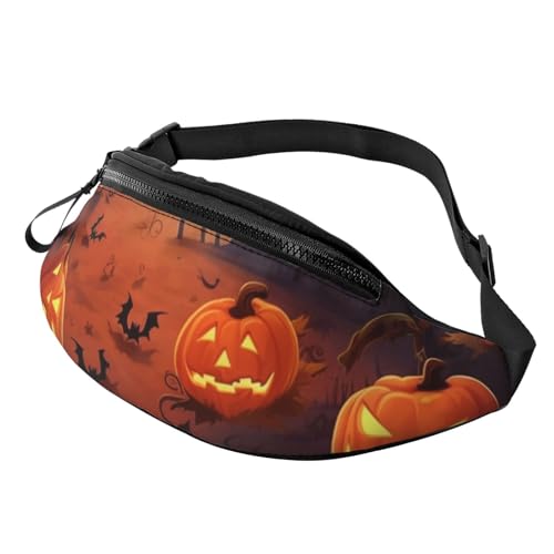 Halloween-Gürteltasche für Herren und Damen, Crossbody-Bauchtasche, wasserdicht, Sport-Gürteltasche, Outdoor-Hüfttasche Halloween-Gürteltasche für Herren und Damen, Crossbody-Bauchtasche, wasserdicht, Sport-Gürteltasche, Outdoor-Hüfttasche von LHBWCVN